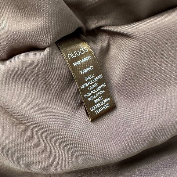 Nuuds Puffer Vest Size M Brown Down Filled Neutral Fall Full Zip Outdoor - Picture 8 of 8